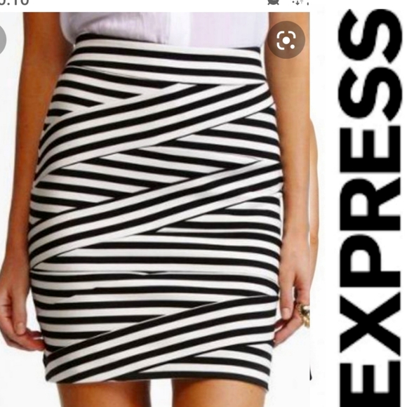 express zebra skirt